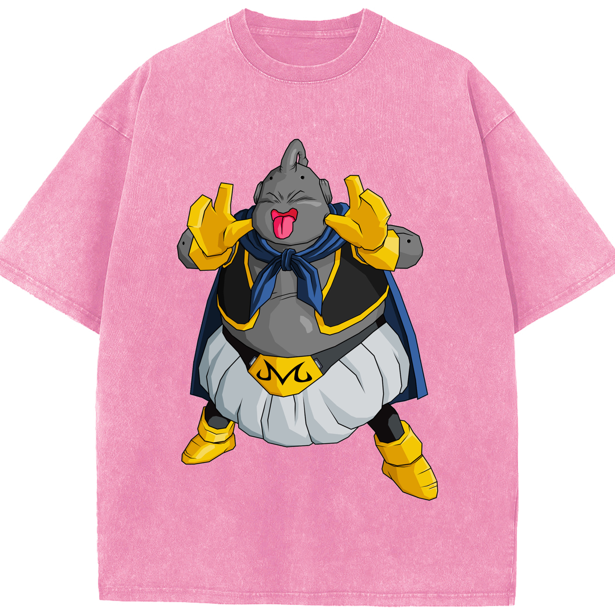 ドラゴンボール 魔人ブウ DRAGON BALL Majin Buu 綿100% ヴィンテージ風 半袖Tシャツ（フロントプリント）